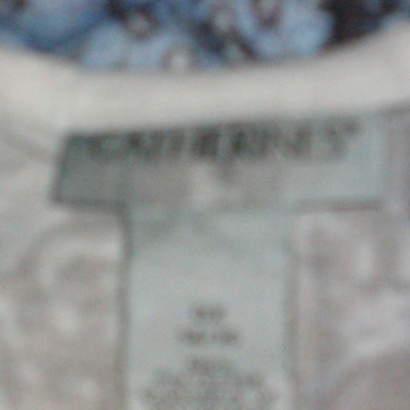 Catherines 0X 16 Blue Paisley Rhinestone Top H390 - Picture 7 of 7